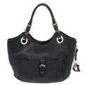 DIOR Black Cannage Leather Bee Hobo