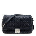 DIOR Black Cannage Leather Large Miss  Flap Bag