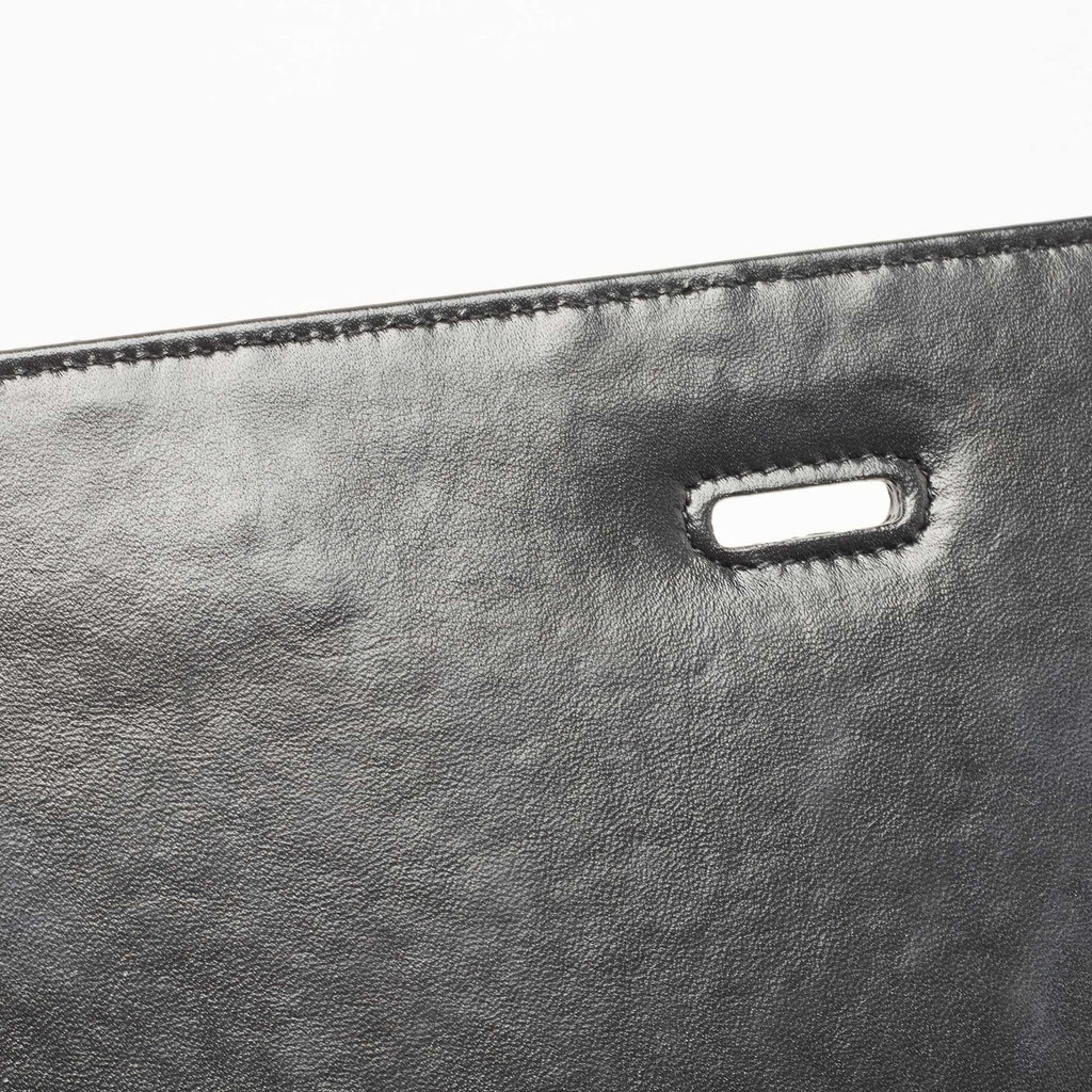 DIOR Black Wavy Effect Leather 30 Montaigne Shoulder Bag