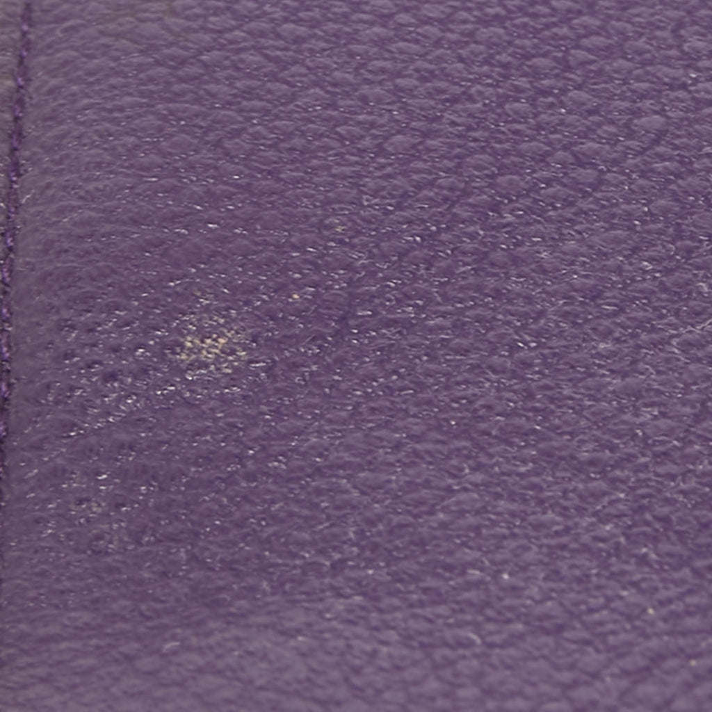 DIOR Purple Leather Medium ama Flap Shoulder Bag