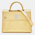 DIOR Metallic Gold Leather Medium ever Bag