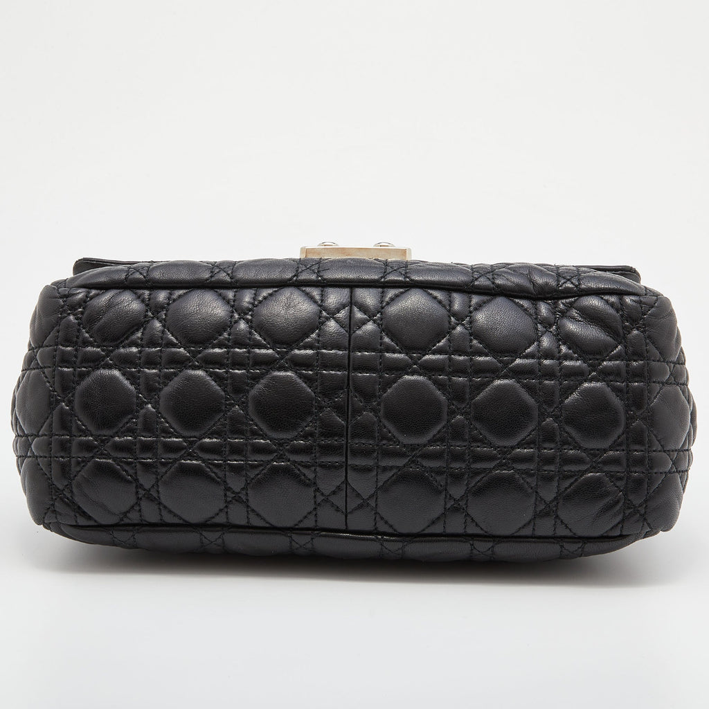 DIOR Black Cannage Leather Miss  Flap Bag