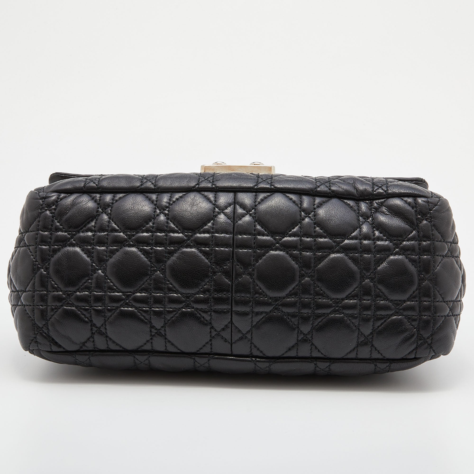 DIOR Black Cannage Leather Miss  Flap Bag