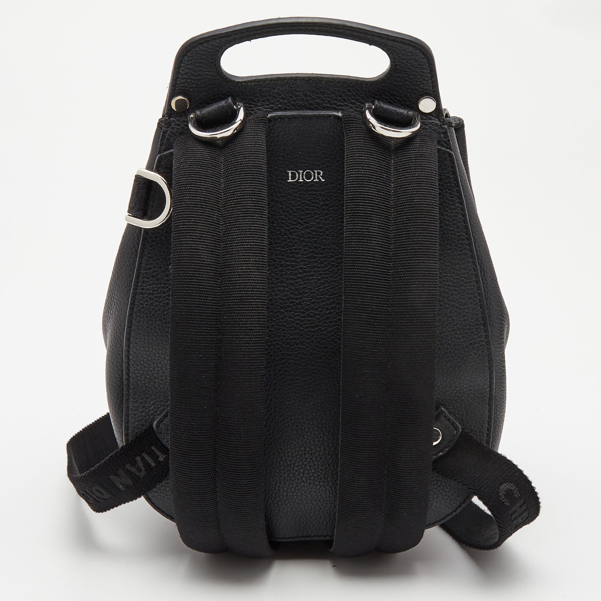 DIOR Black Leather Gallop Backpack