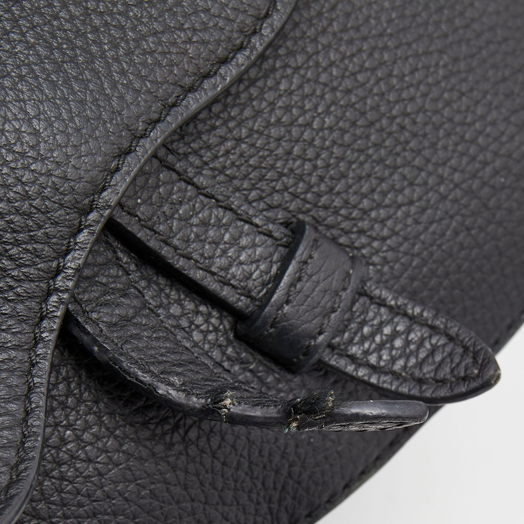 DIOR Black Leather Gallop Backpack