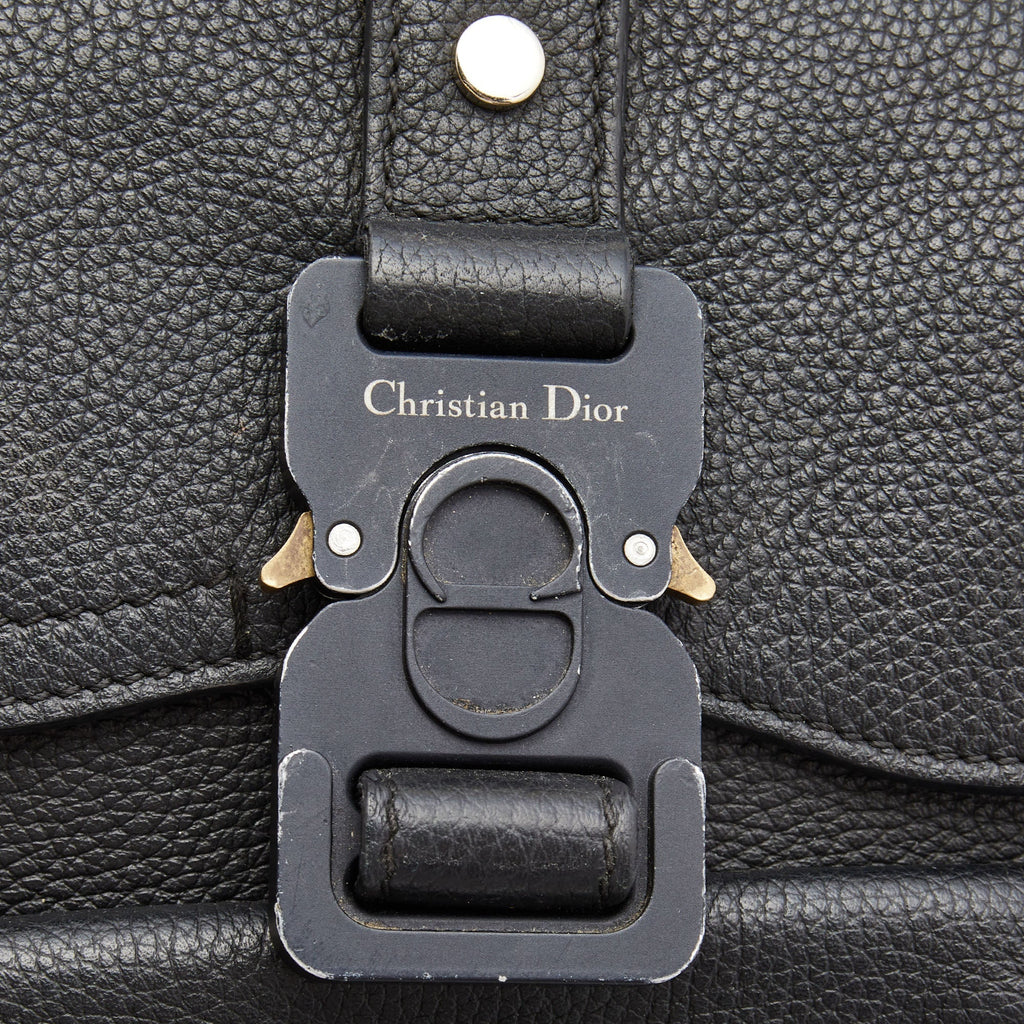 DIOR Black Leather Gallop Backpack