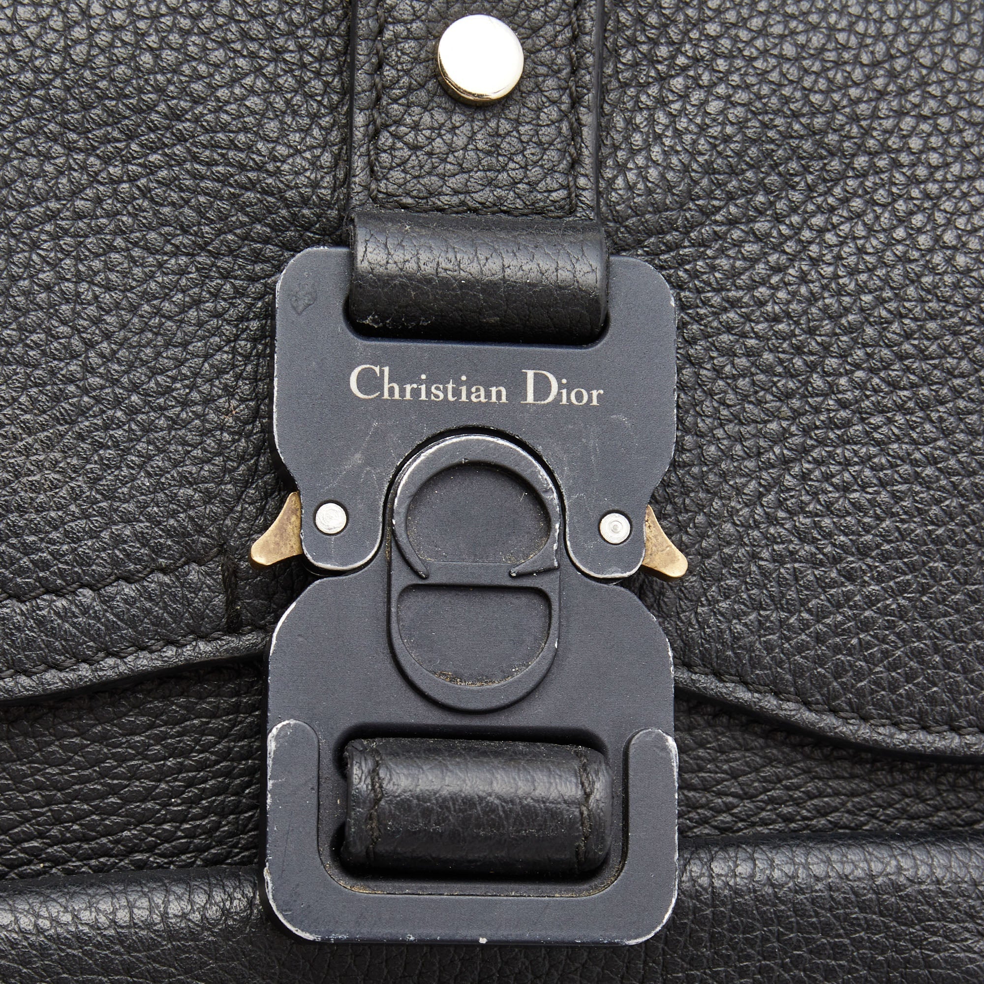 DIOR Black Leather Gallop Backpack