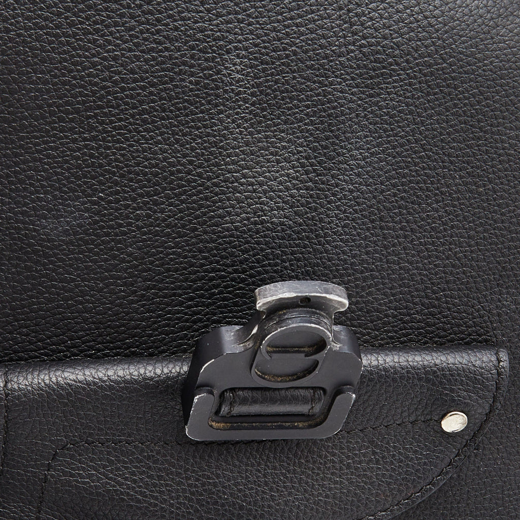 DIOR Black Leather Gallop Backpack