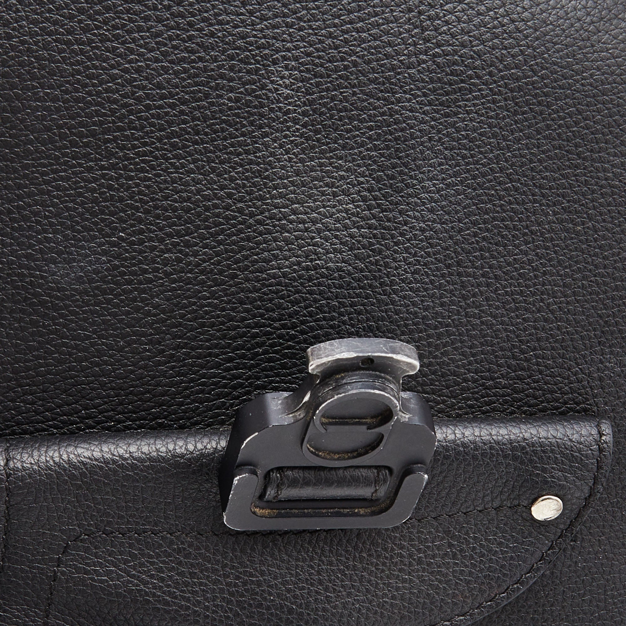 DIOR Black Leather Gallop Backpack