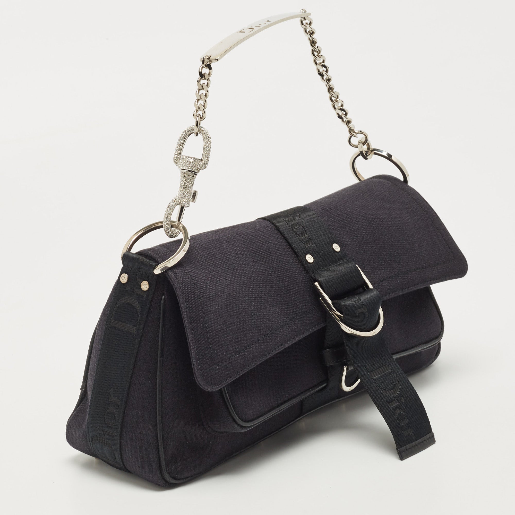 DIOR Black Fabric  Hardcore Shoulder Bag
