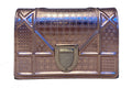 Christian Dior Pink Metallic Mirco Cannage Baby Diorama Bag