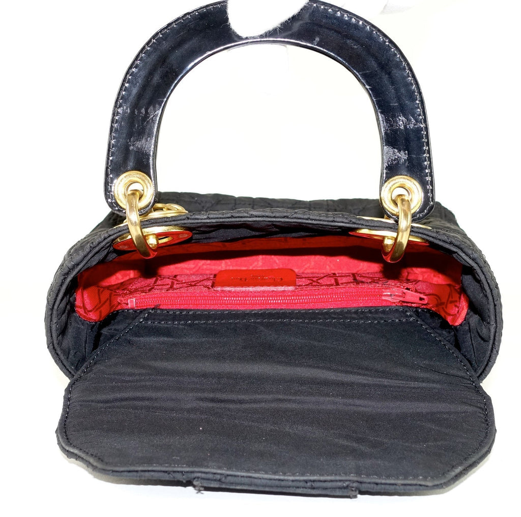 Lady Dior Cannage Quilt Nylon Medium Bag