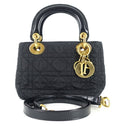 Lady Dior Cannage Quilt Nylon Medium Bag