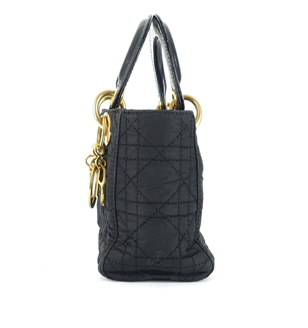 Lady Dior Cannage Quilt Nylon Medium Bag