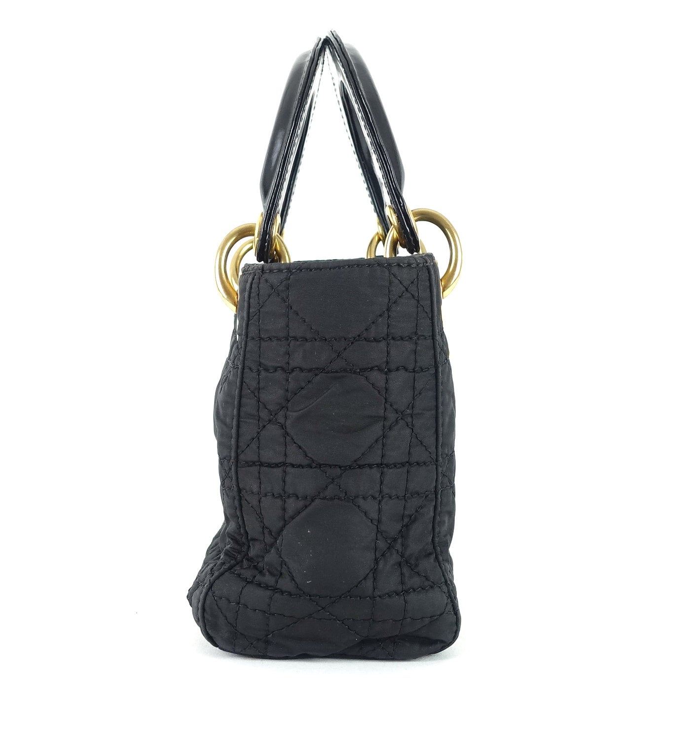Lady Dior Cannage Quilt Nylon Medium Bag