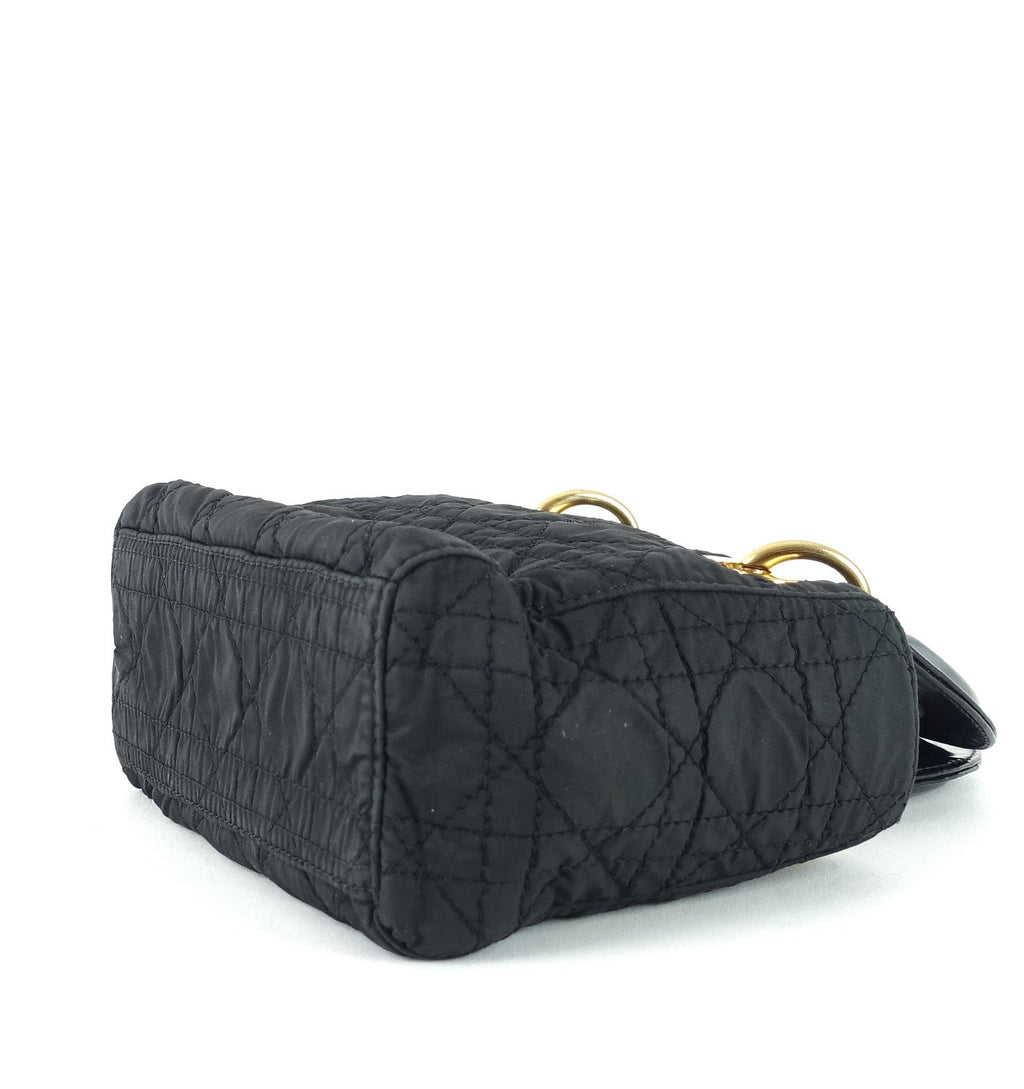 Lady Dior Cannage Quilt Nylon Medium Bag