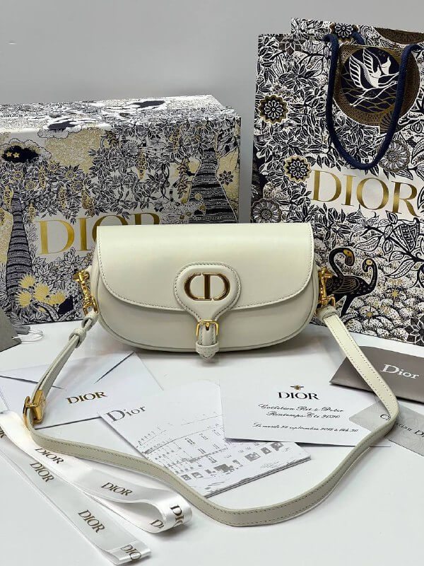 Dior Bobby East-West bag white