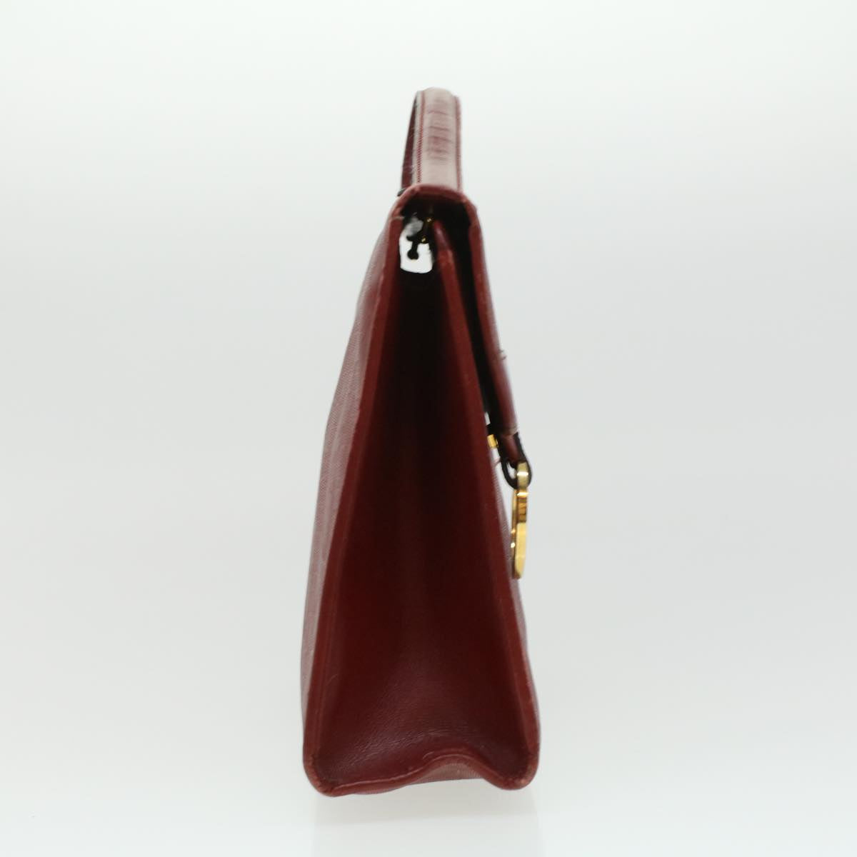 CHRISTIAN DIOR Trotter Canvas Hand Bag Red Auth rd3836