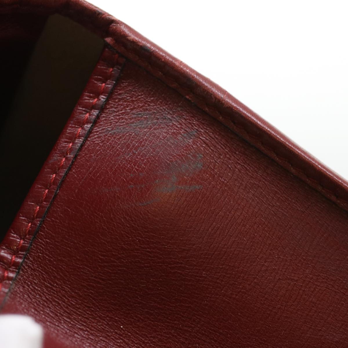 CHRISTIAN DIOR Trotter Canvas Hand Bag Red Auth rd3836