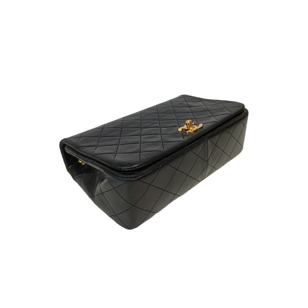 Chanel Full Flap Bag Black Lambskin Gold