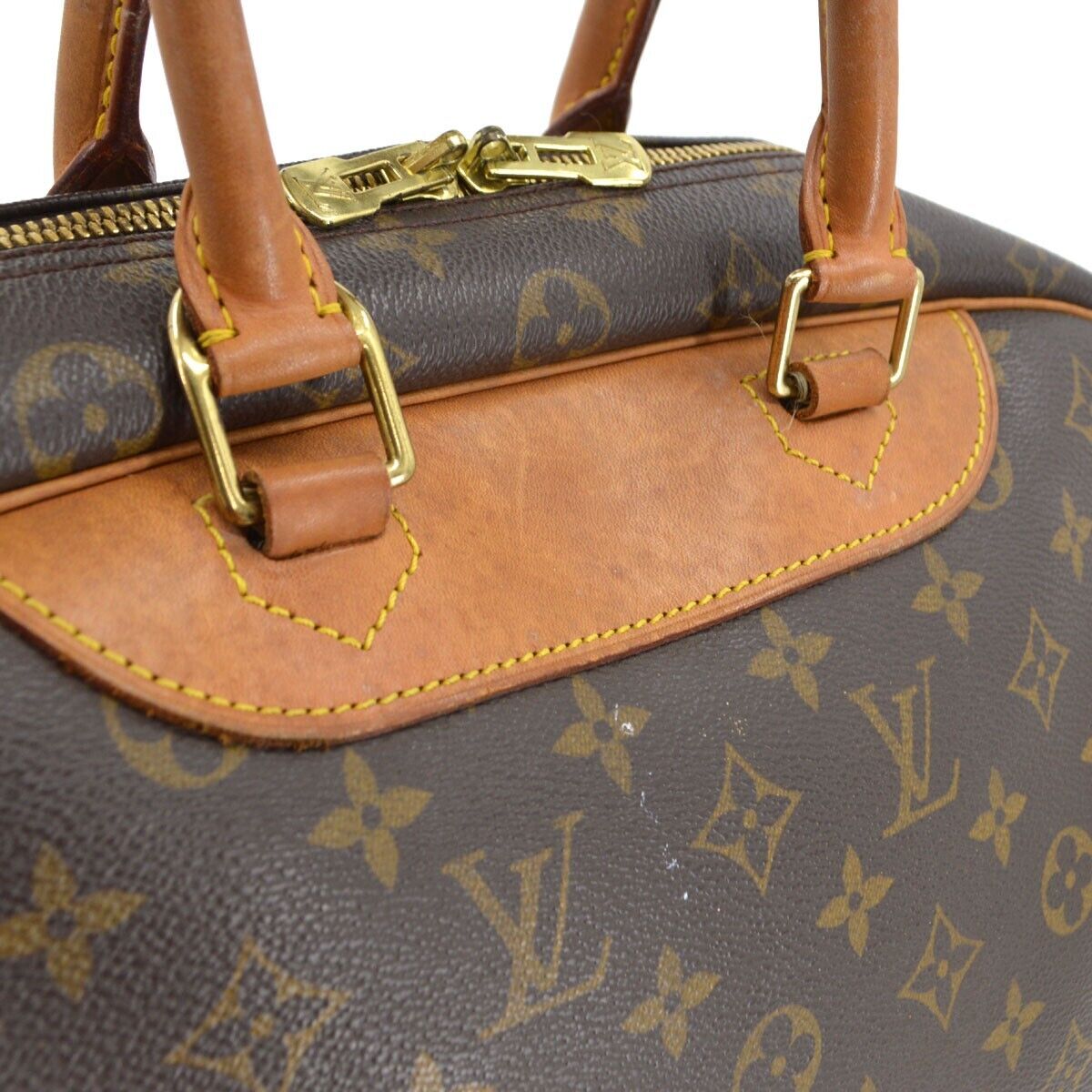 Vintage Louis Vuitton Handbag Deauville M47270 Monogram Brown