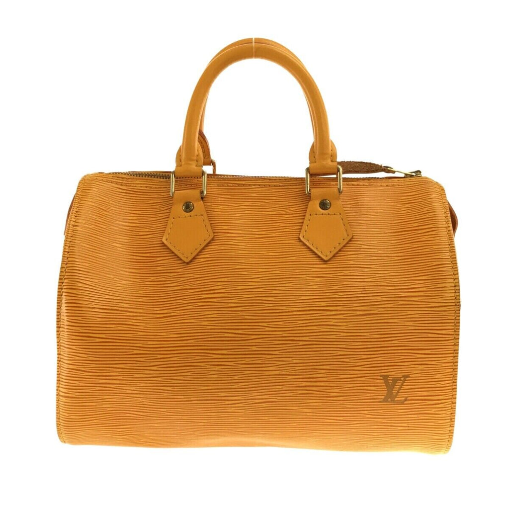 Louis Vuitton Speedy 25 Handbag Yellow Epi Leather M43019