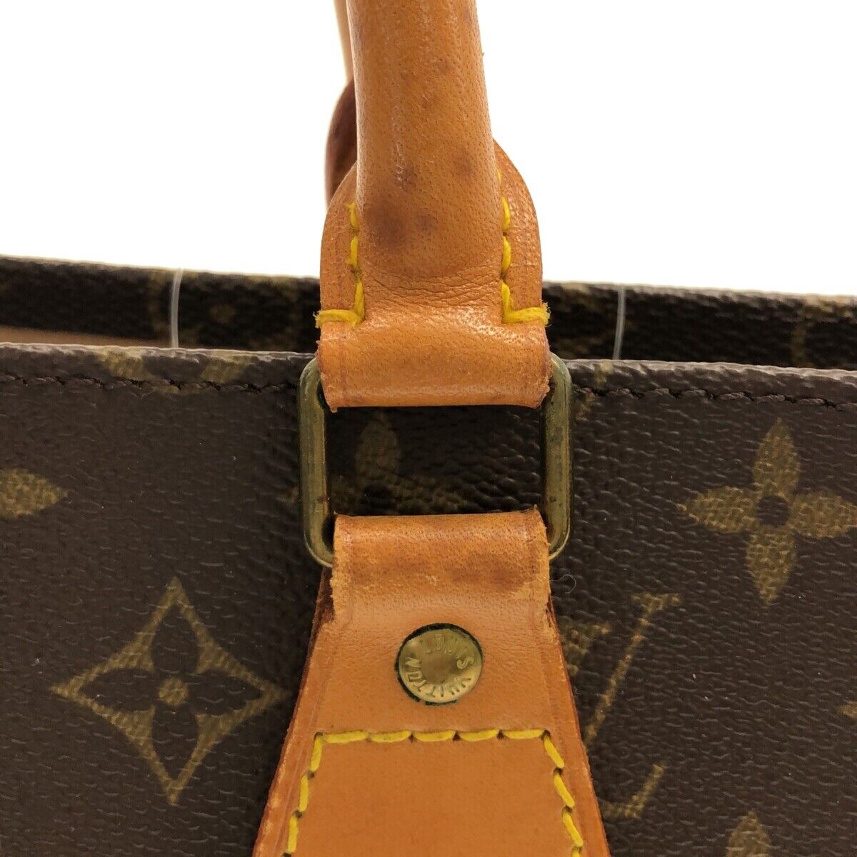 Louis Vuitton Sac Plat Handbag Tote Bag Monogram M51140
