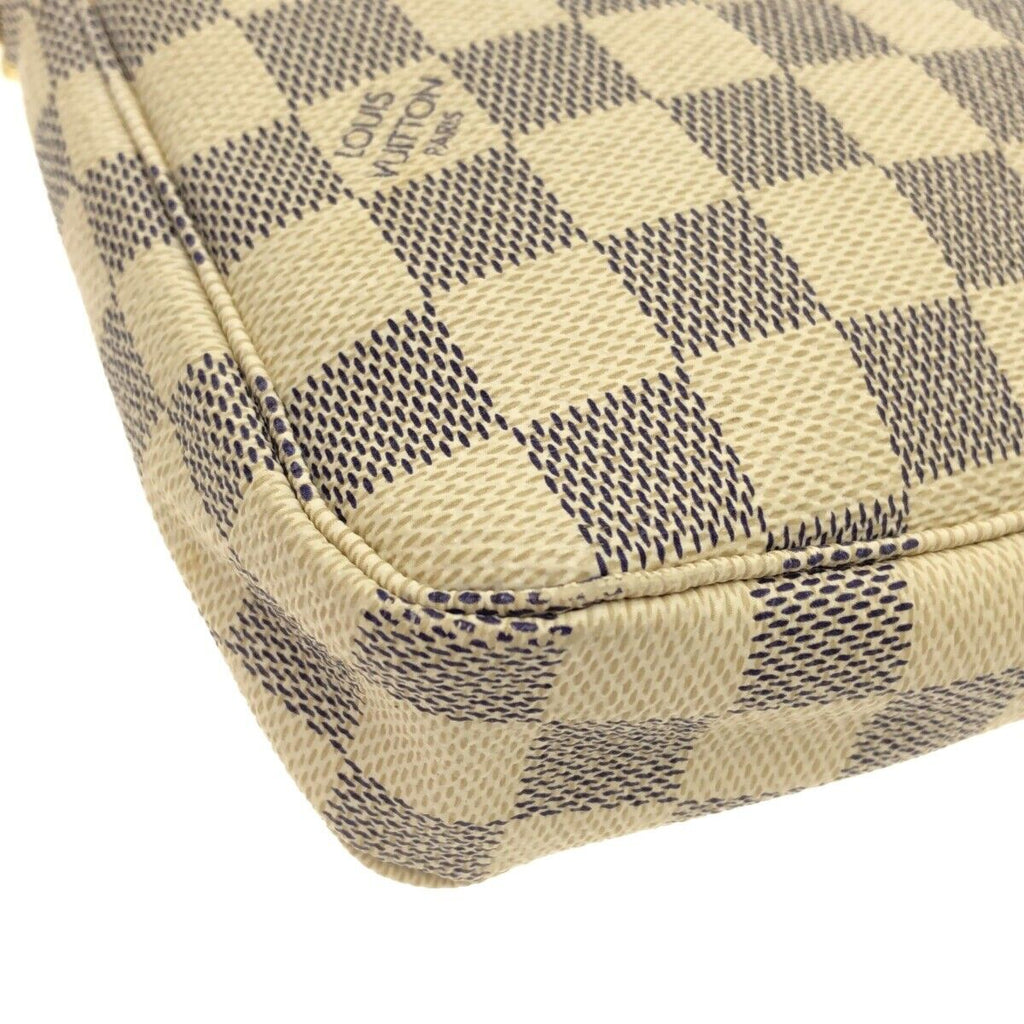 Louis Vuitton Pochette Accessories Azur Damier Shoulder Bag N51986