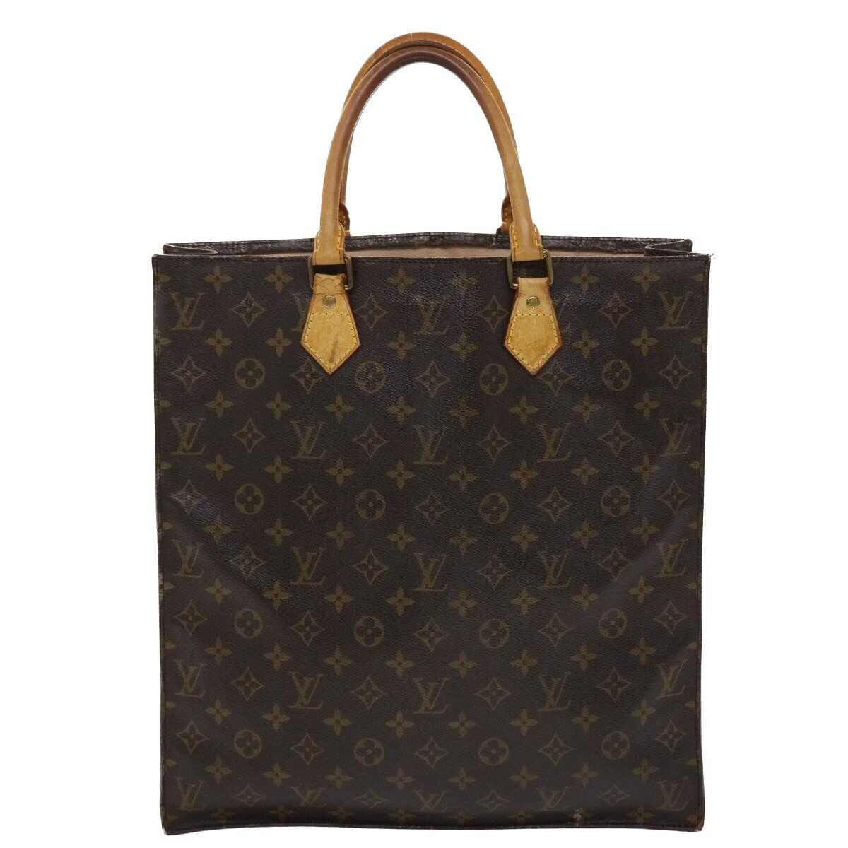 Louis Vuitton Sac Plat Handbag Tote Bag Monogram
