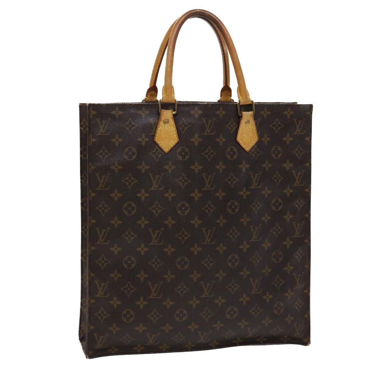 Louis Vuitton Sac Plat Handbag Tote Bag Monogram