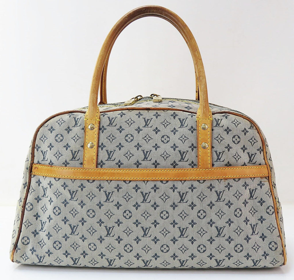 Louis Vuitton Marie Lin Blue Denim Handbag