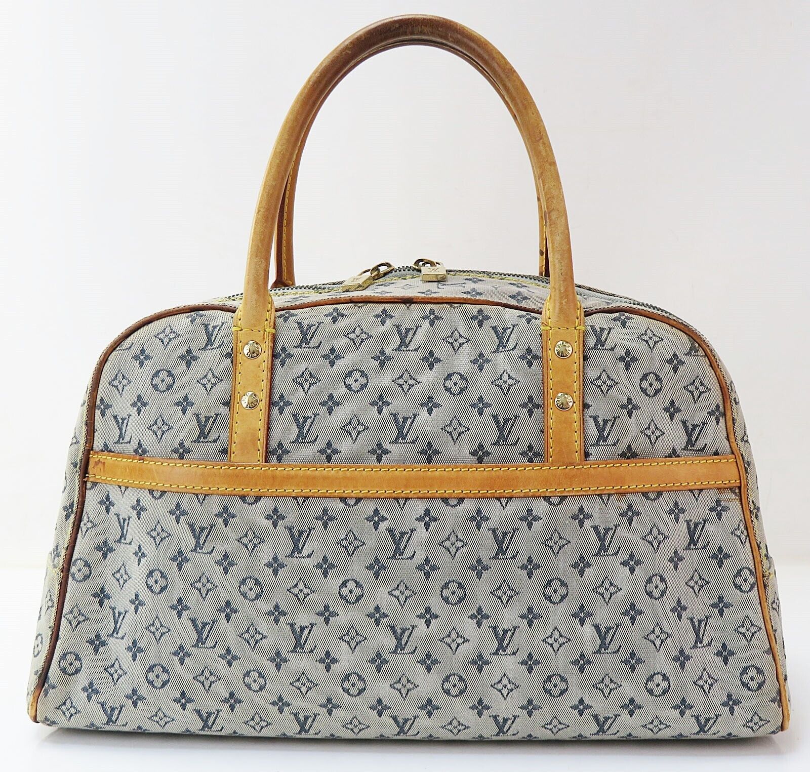 Louis Vuitton Marie Lin Blue Denim Handbag