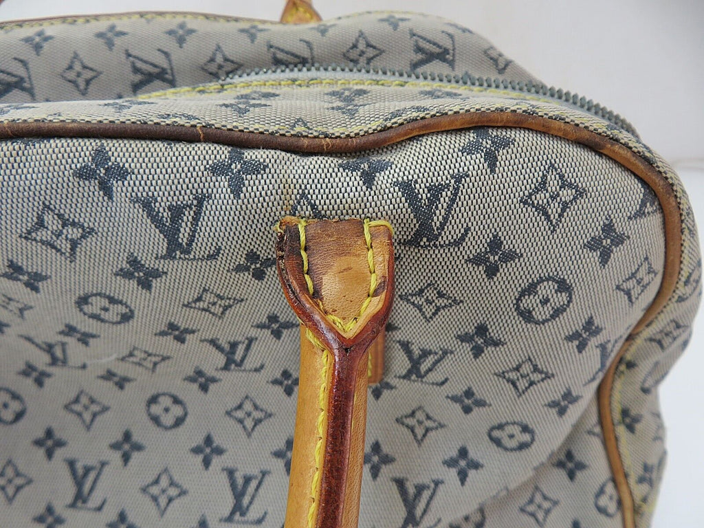 Louis Vuitton Marie Lin Blue Denim Handbag