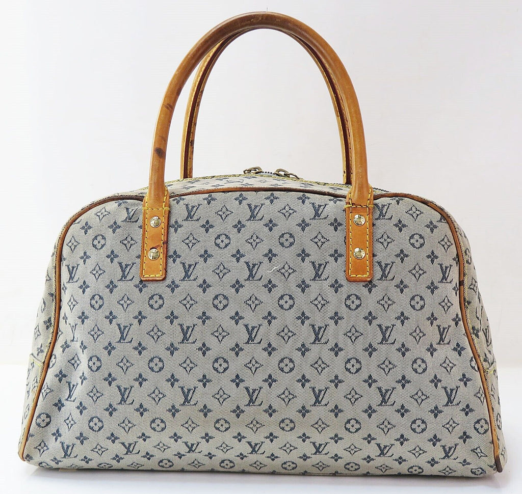 Louis Vuitton Marie Lin Blue Denim Handbag