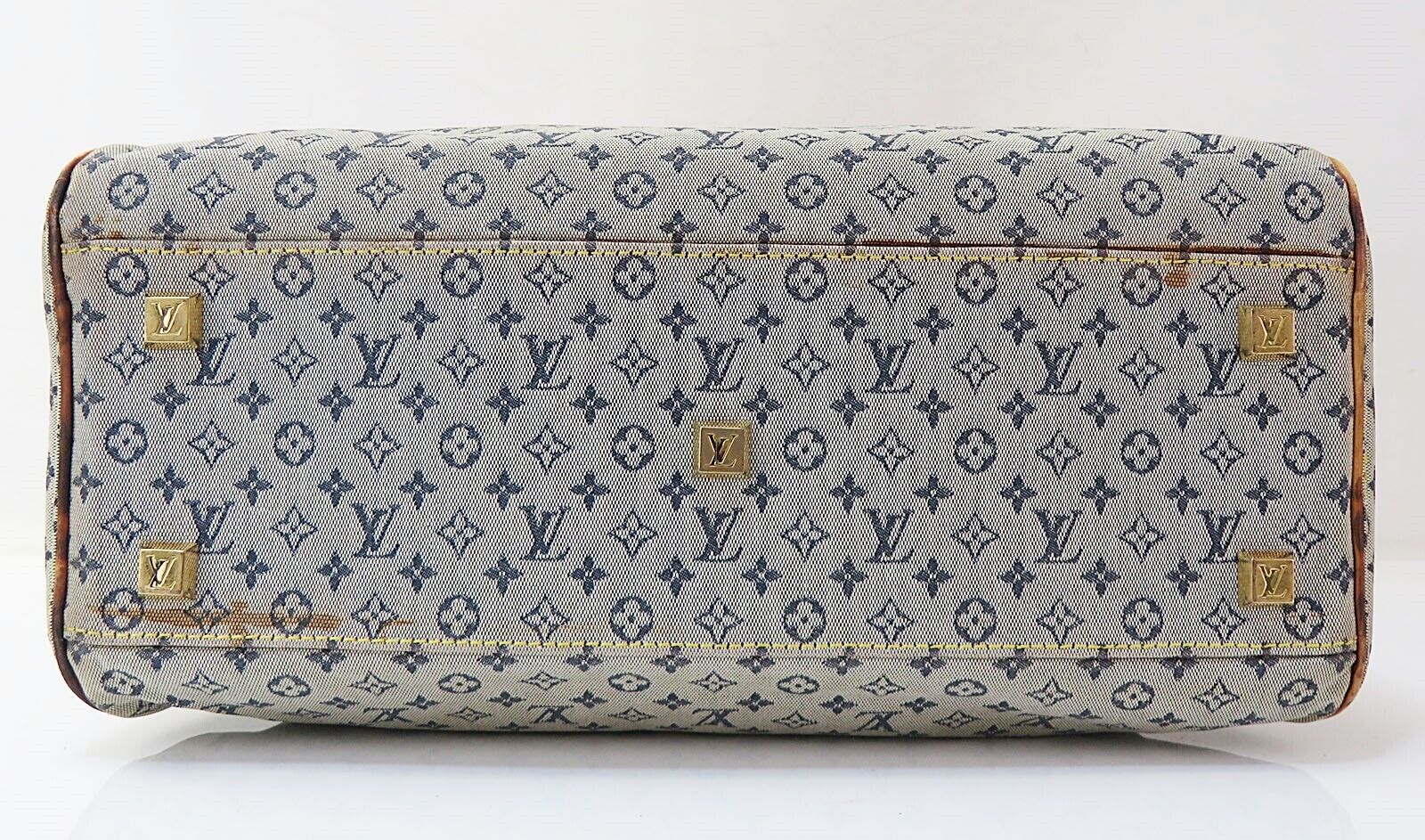 Louis Vuitton Marie Lin Blue Denim Handbag