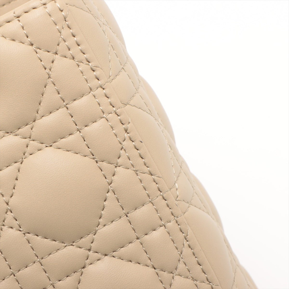 Lady Dior Medium Cannage Leather Beige Bag