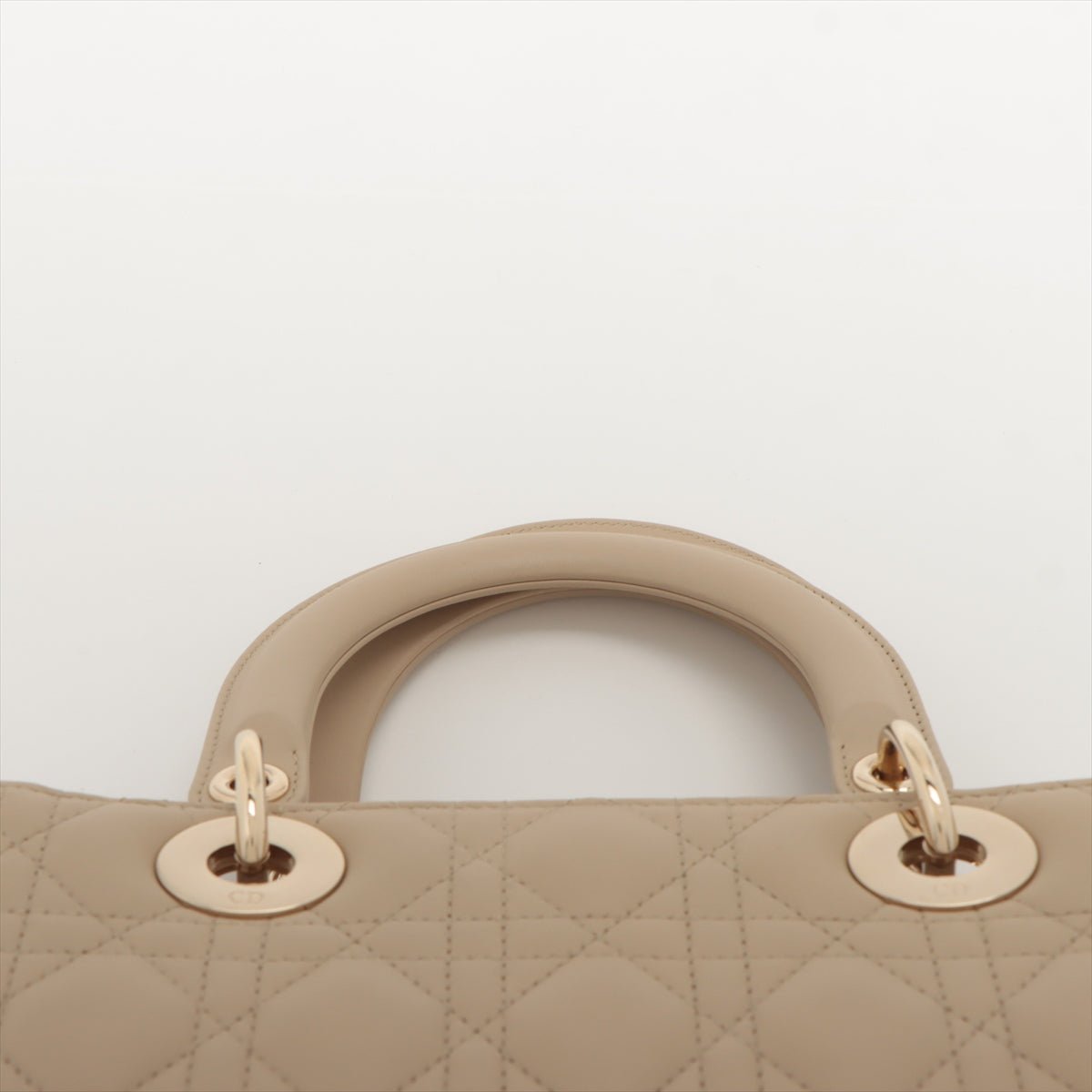 Lady Dior Medium Cannage Leather Beige Bag