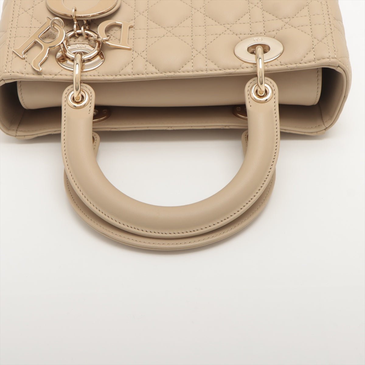 Lady Dior Medium Cannage Leather Beige Bag