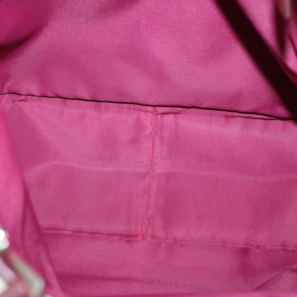 CHRISTIAN DIOR Trotter Canvas Tote Bag Red Auth tb175