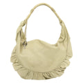 CHRISTIAN DIOR Shoulder Bag Leather Beige Auth rd1285