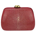 CHRISTIAN DIOR Pink Galuchat Stingray Clutch