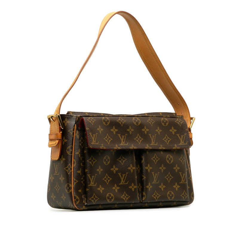 Louis Vuitton Monogram Viva Cité GM Shoulder Bag M51163 Brown