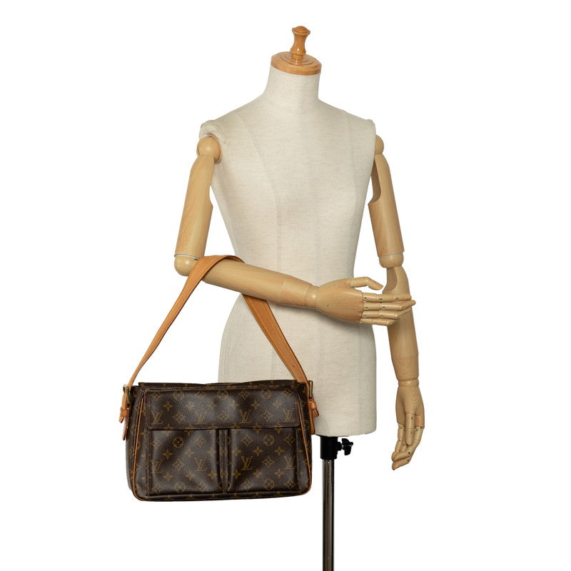 Louis Vuitton Monogram Viva Cité GM Shoulder Bag M51163 Brown