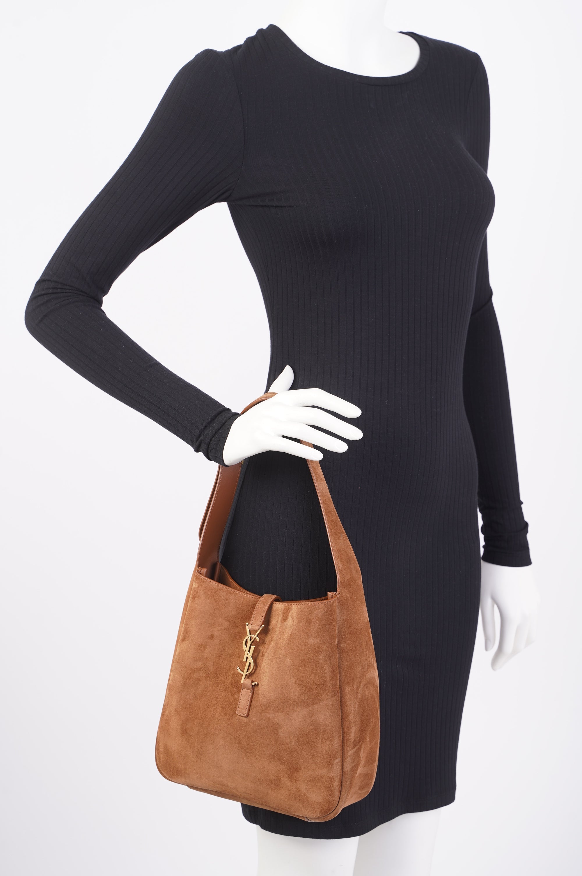 Saint Laurent Le 5 A 7 Supple Caramel Suede Small