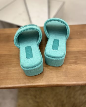 chanel Women's Mules Green For Women 1.5in/4cm