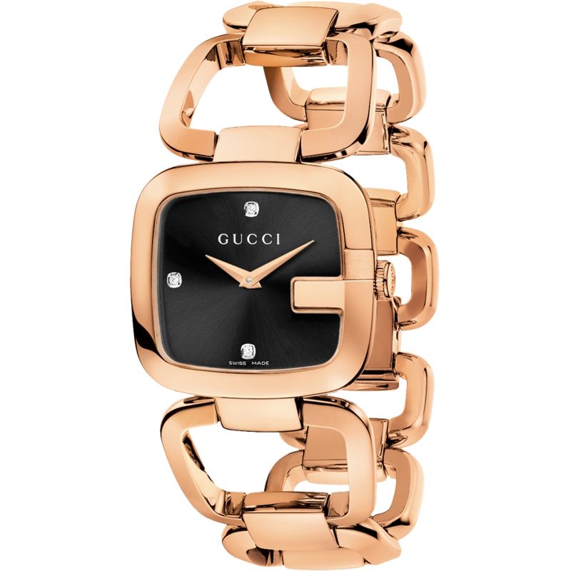 Gucci G- Ladies Rose Gold Watch YA125409