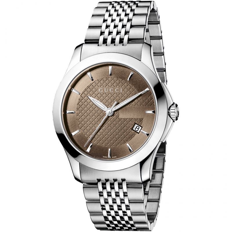 Gucci G-Timeless Men's Silver Watch YA126406