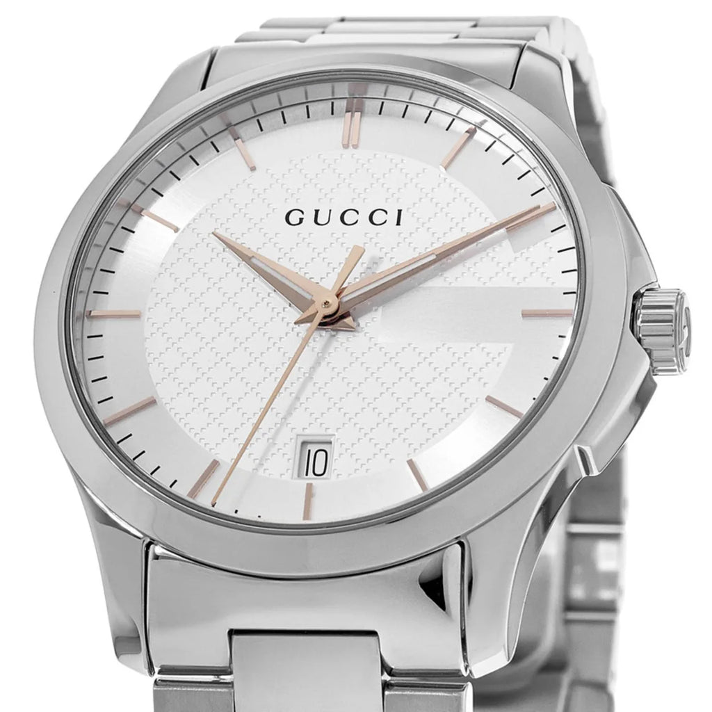 Gucci  G-Timeless Men's Silver Watch YA126442