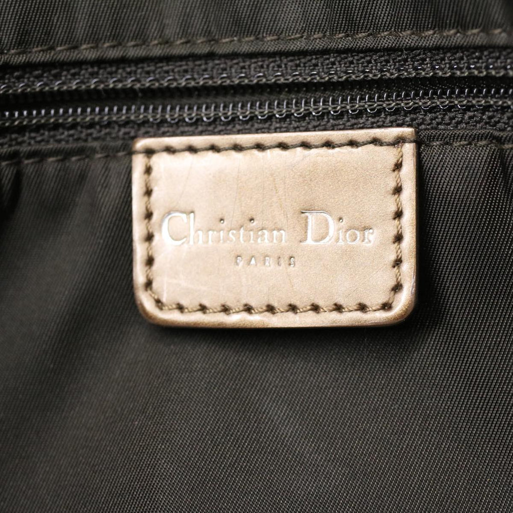 CHRISTIAN DIOR Maris Pearl Shoulder Bag Suede Brown MA-0999 Auth yk5927